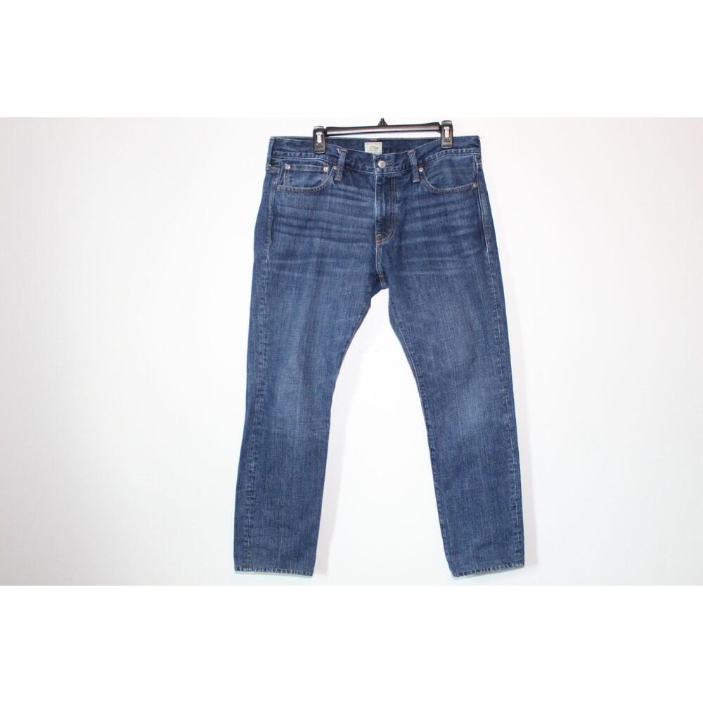 J. Crew 484 Slim Fit Jean AU643 Dark One Year Wash Men's Size 34 / 30 H14457 - Picture 2 of 8